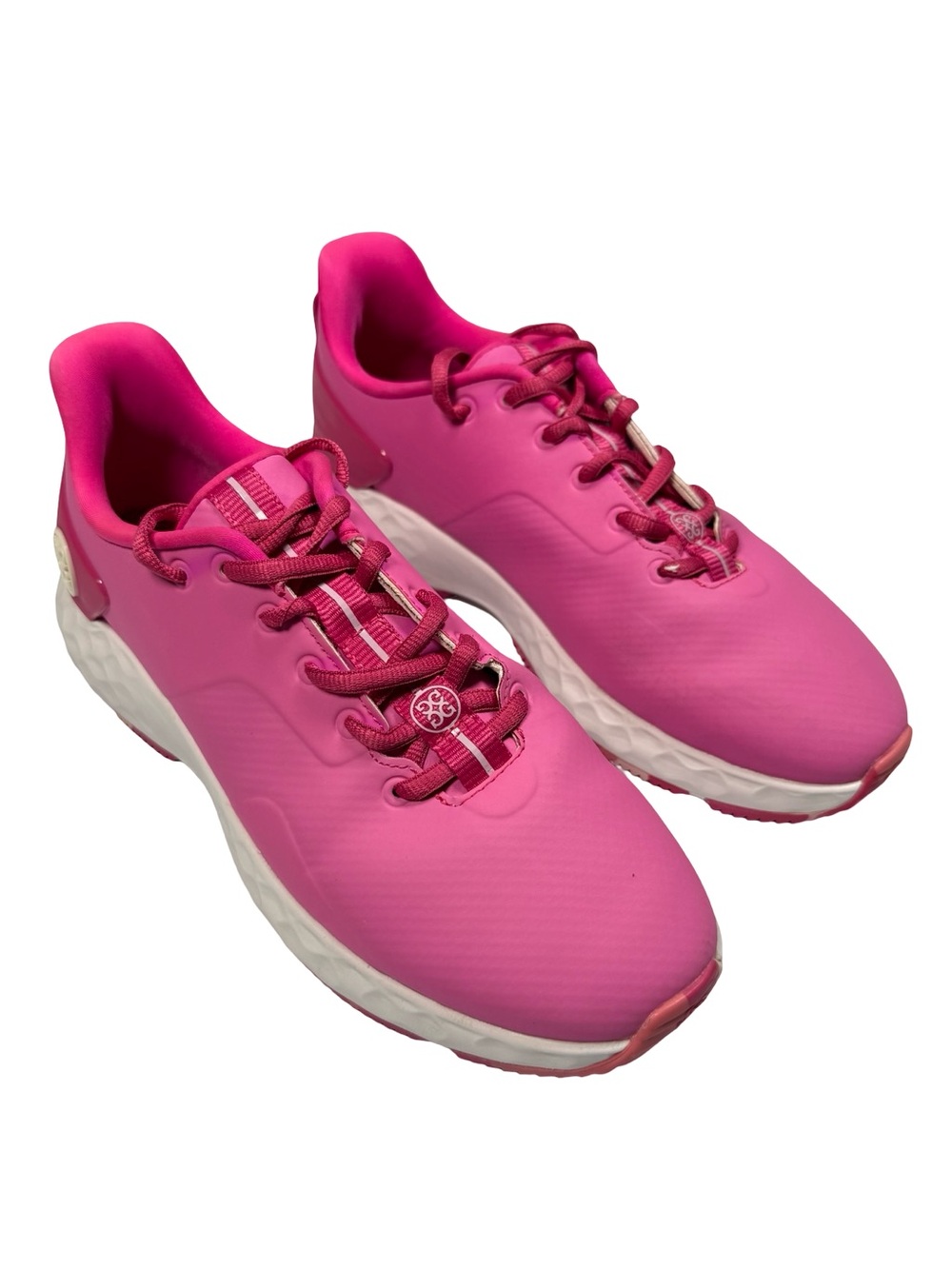 G/FORE MG4+ Womens Sz 8 Day Glo Pink Waterproof Spikeless Golf Shoes G4LS22EF26